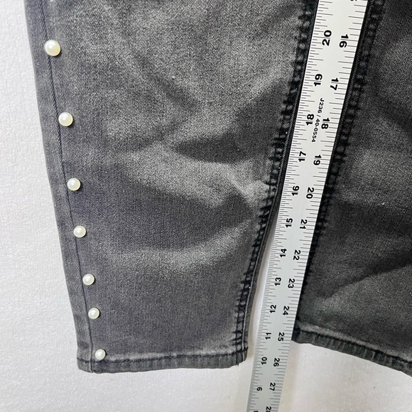 Earl Jeans Black Pearl Skinny Ankle Jeans Womens 14 Plus size stretch NWT 2241 - Picture 9 of 13
